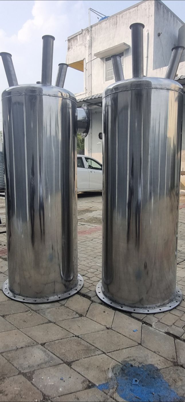 SS pressure vessels fabricated at our Alapakkam works – PureFlux Engineering, Chennai